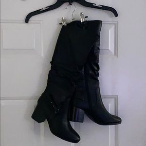 Baretrap slouchy knee boots with full side zipper